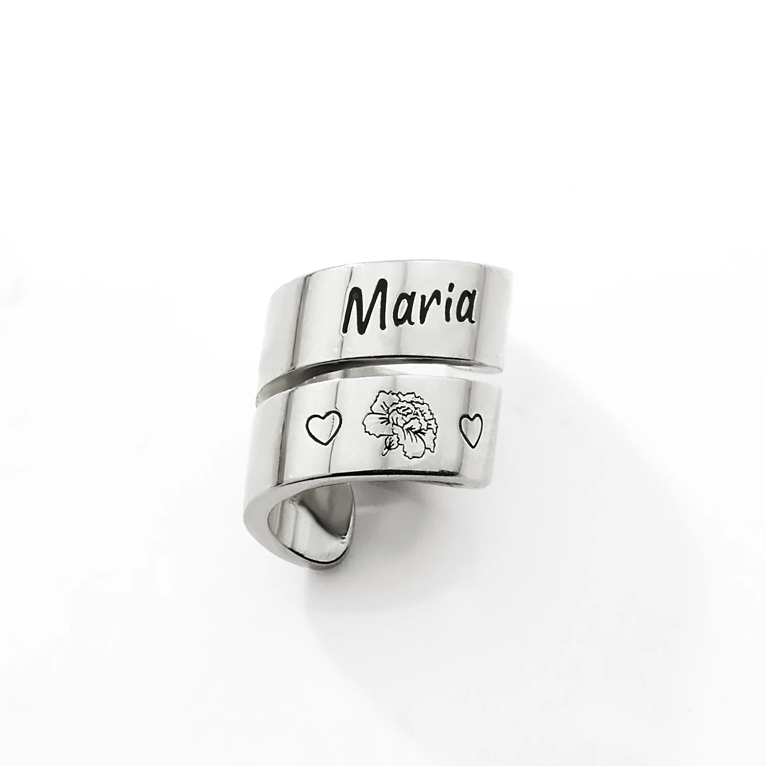 Personalized Double Wrap Stethoscope Slide Charm – Silver, Gold & Rose Gold Plated - Image 4