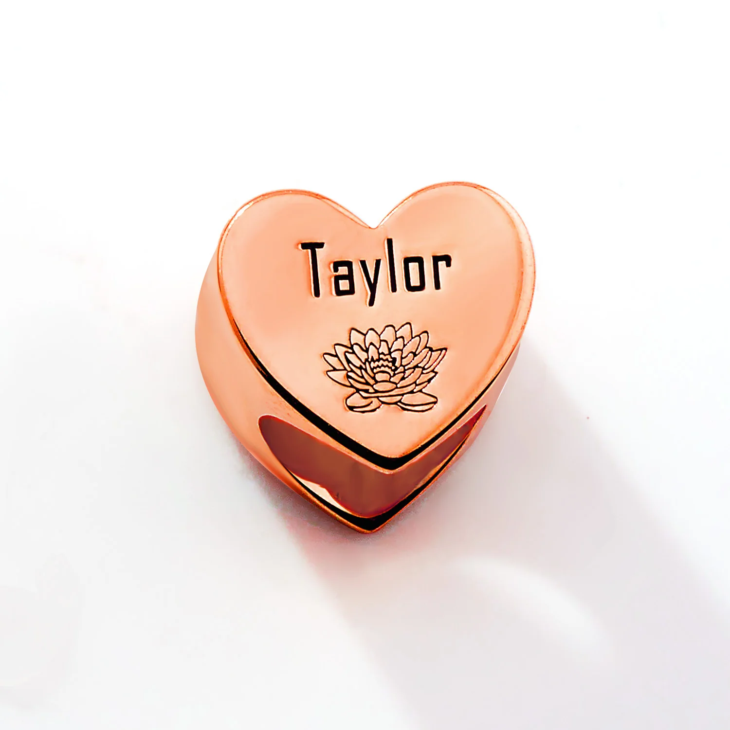 Personalized Heart Stethoscope Slide Charm – Silver, Gold & Rose Gold Plated - Image 5