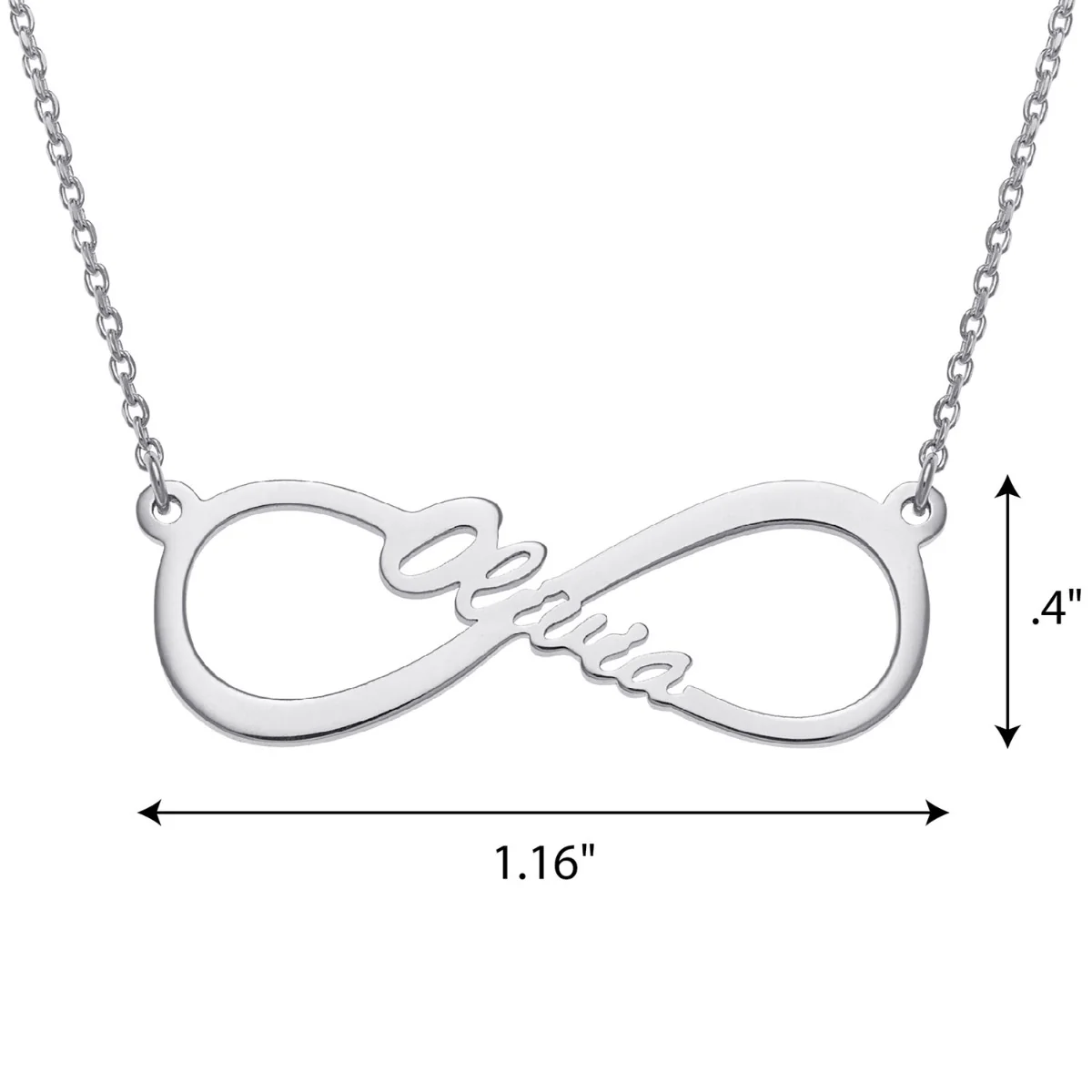 Personalized Infinity Name Necklace - Image 3