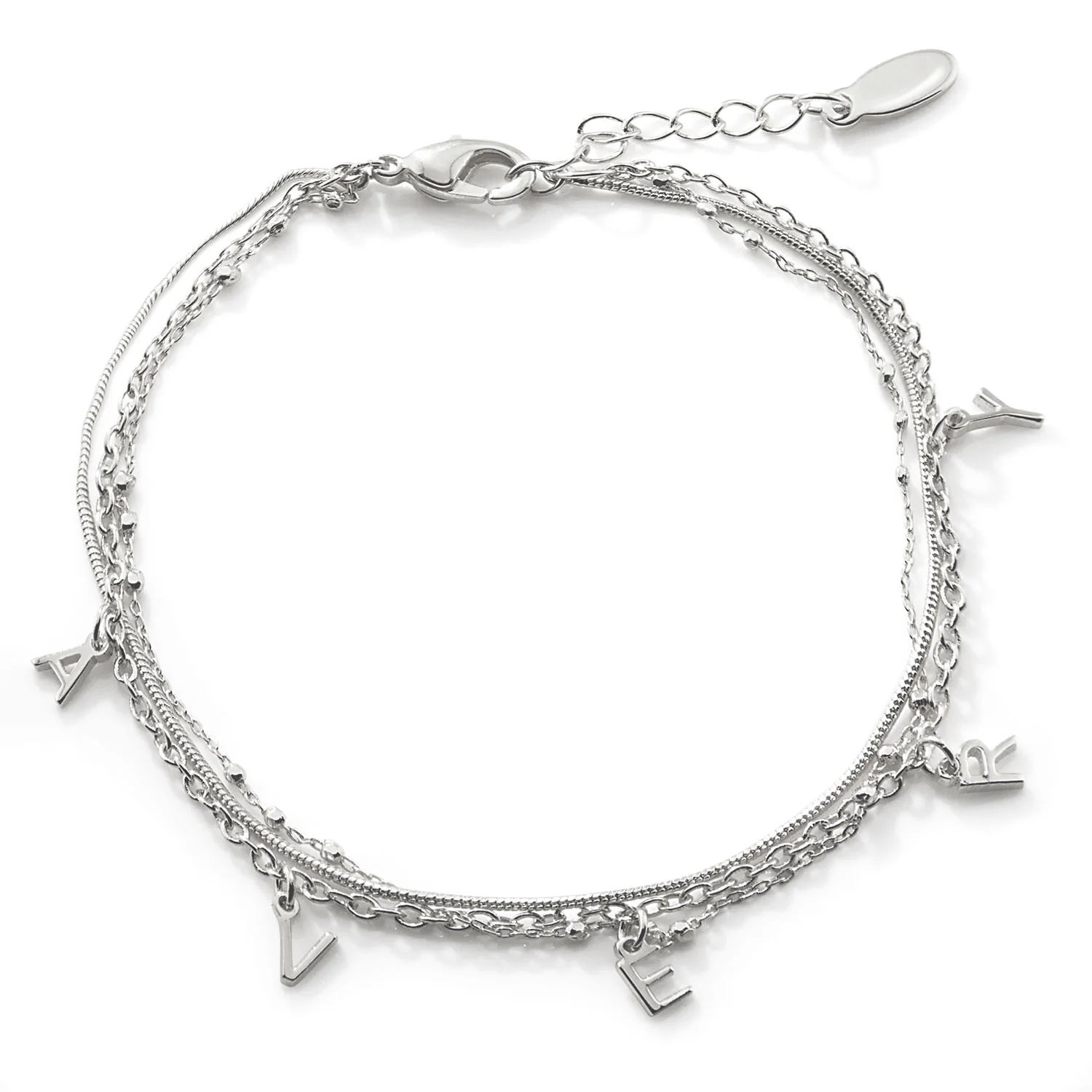 Personalized Multichain Dainty Name Bracelet - Image 6