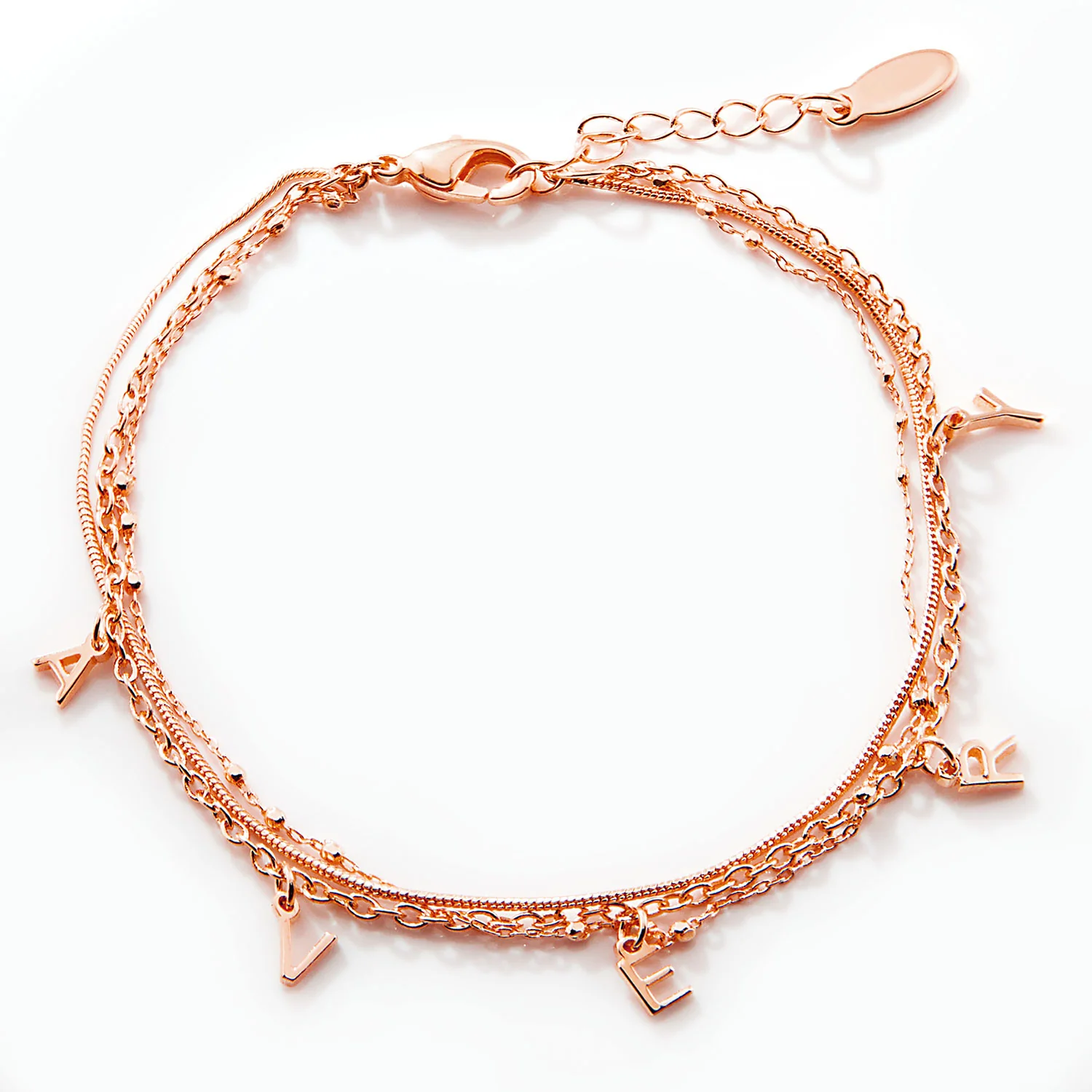 Personalized Multichain Dainty Name Bracelet - Image 8
