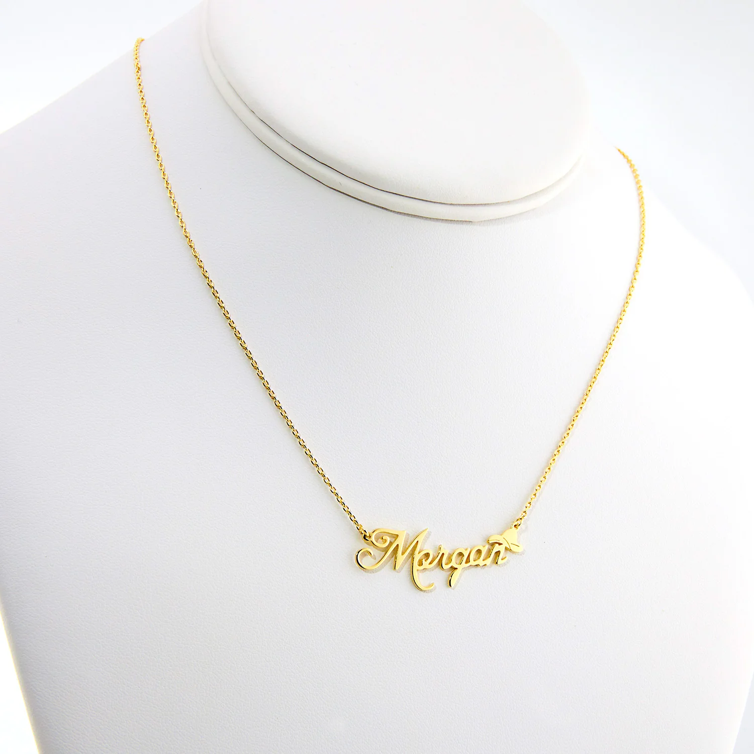 Personalized Script Name Necklace with Cowboy Hat - Image 6