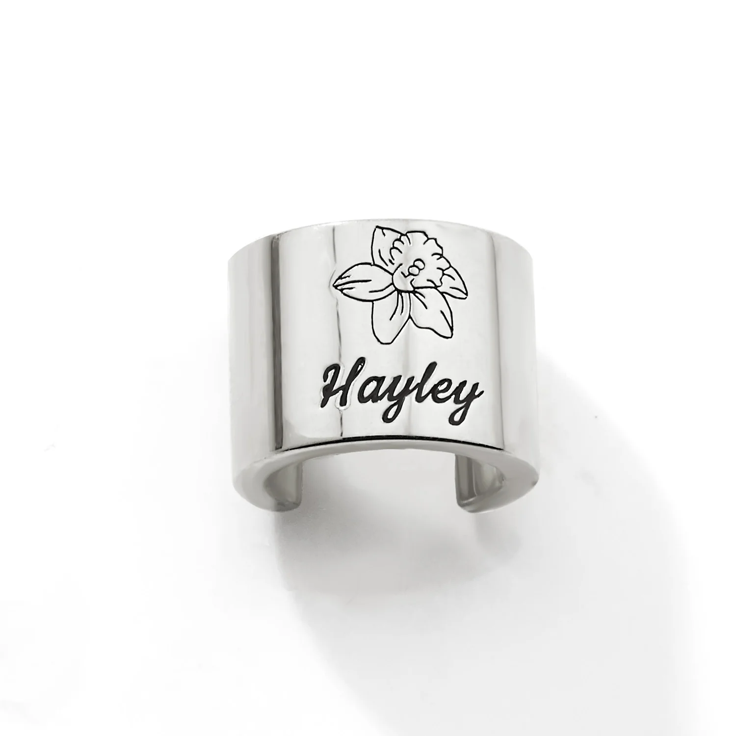 Personalized Wide Band Stethoscope Slide Charm – Silver, Gold & Rose Gold Plated - Image 4