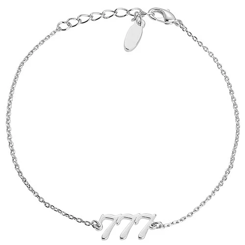 Petite Script Angel Number Bracelet - Image 4