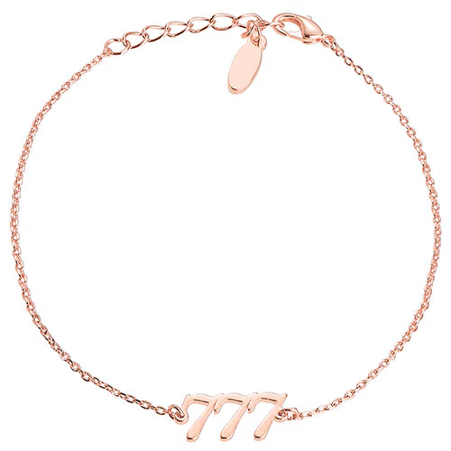 Petite Script Angel Number Bracelet - Image 6