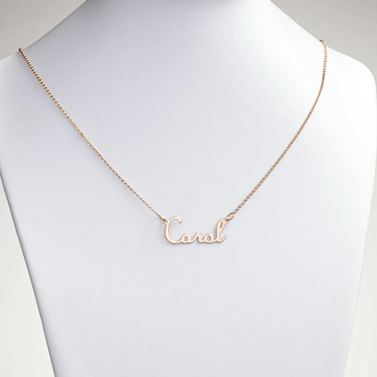 PREMIUM 14K Gold over Sterling Script Name Necklace - Image 3