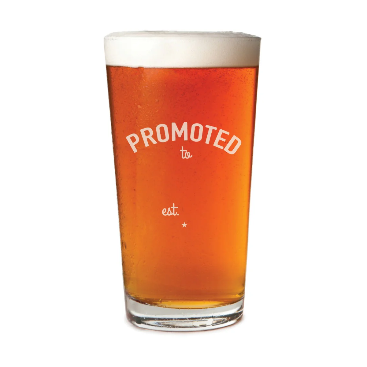Promoted to... Personalized Pint Glass - Image 3
