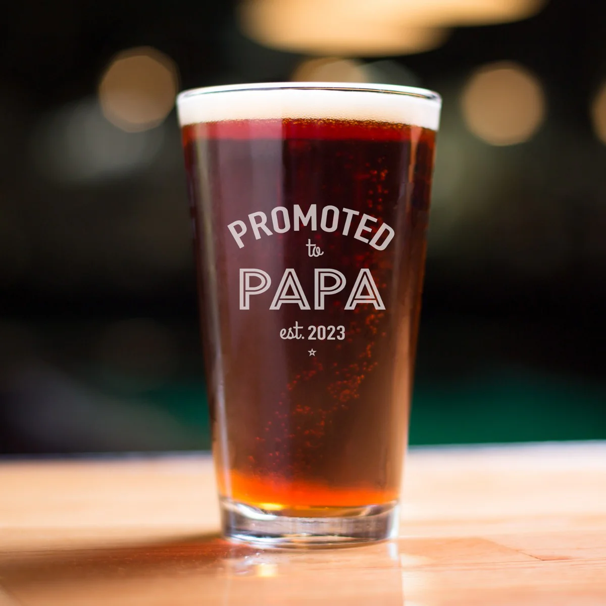 Promoted to... Personalized Pint Glass - Image 6
