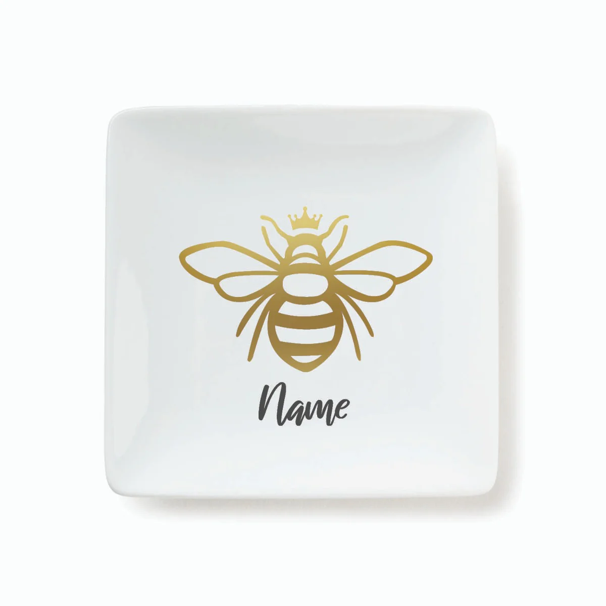 Queen Bee Personalized Square Trinket Dish - Image 3