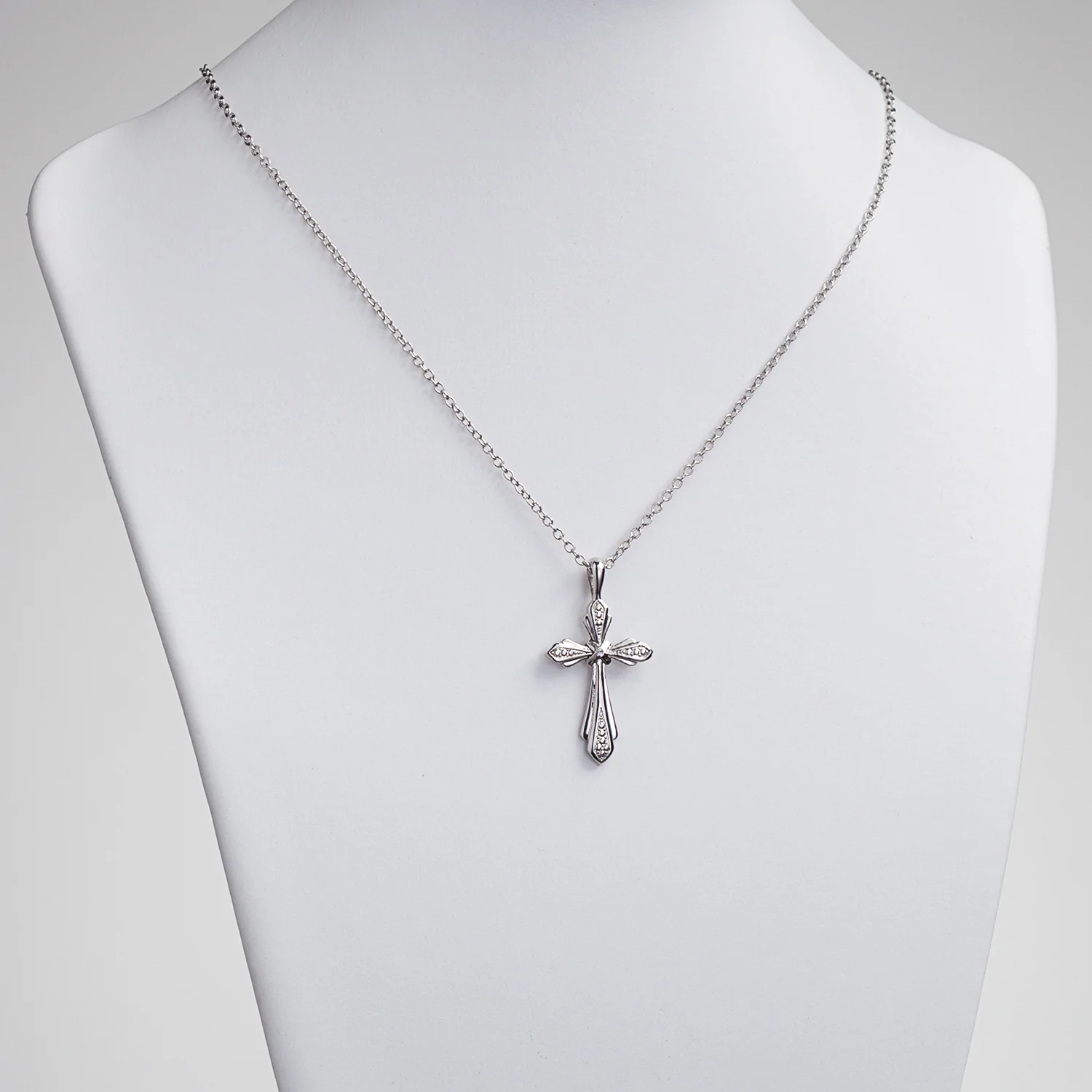 Mother and Daughter Duo Cross Pendant Set with Engraved Message - Image 5