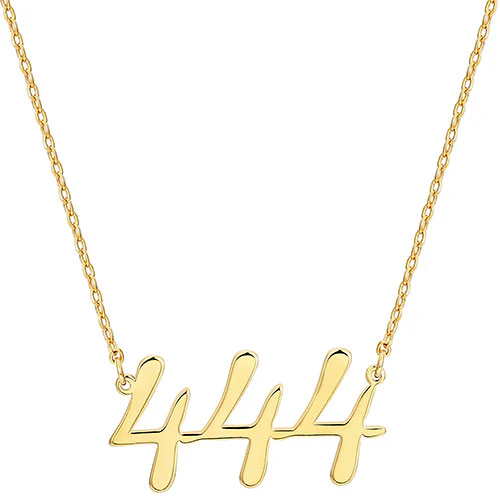 Script Angel Number Necklace - Image 4