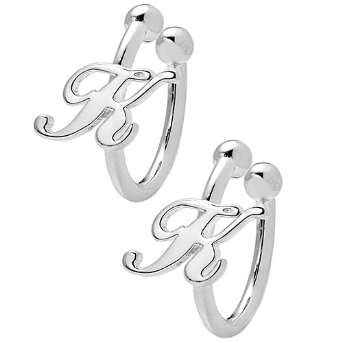 Script Initials Ear Cuffs - Image 2