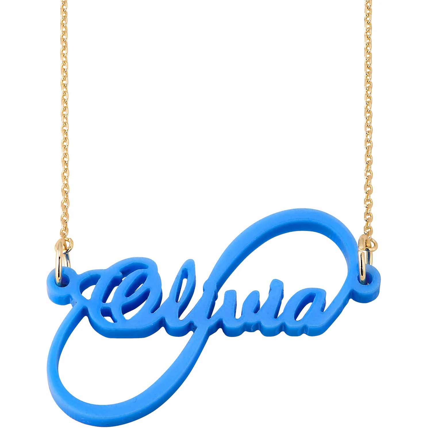 Script Name Infinity Acrylic Necklace - Image 4