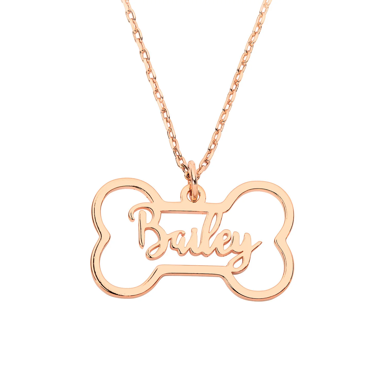 Script Name Open Bone Necklace - Image 5