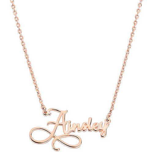 Silver Infinity Symbol Name Necklace - Image 6