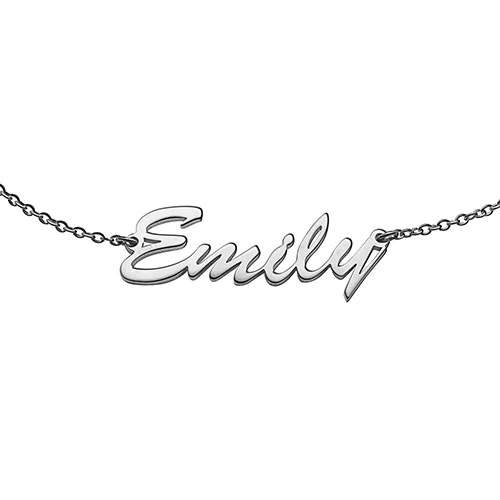 Silver Personalized Hollywood Script Name Anklet - Image 3