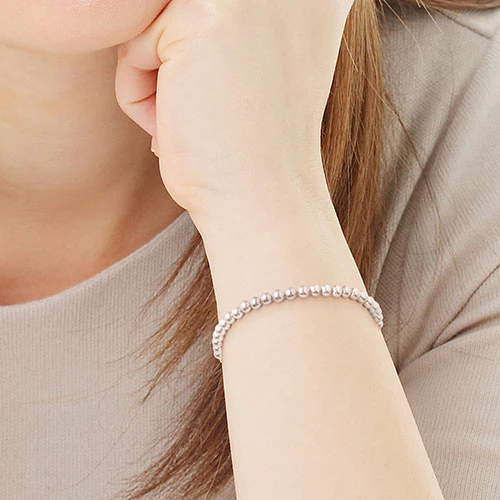 6mm Colored Shell Pearl Bracelet 7.5"+1" - Your Choice - Image 4