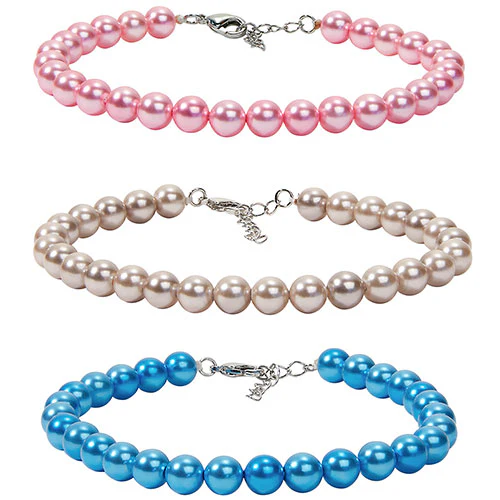 6mm Colored Shell Pearl Bracelet 7.5"+1" - Your Choice - Image 8