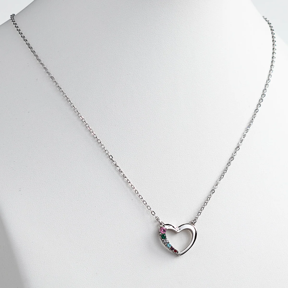 Silver Plated Love Journey Birthstone Necklace - Image 2