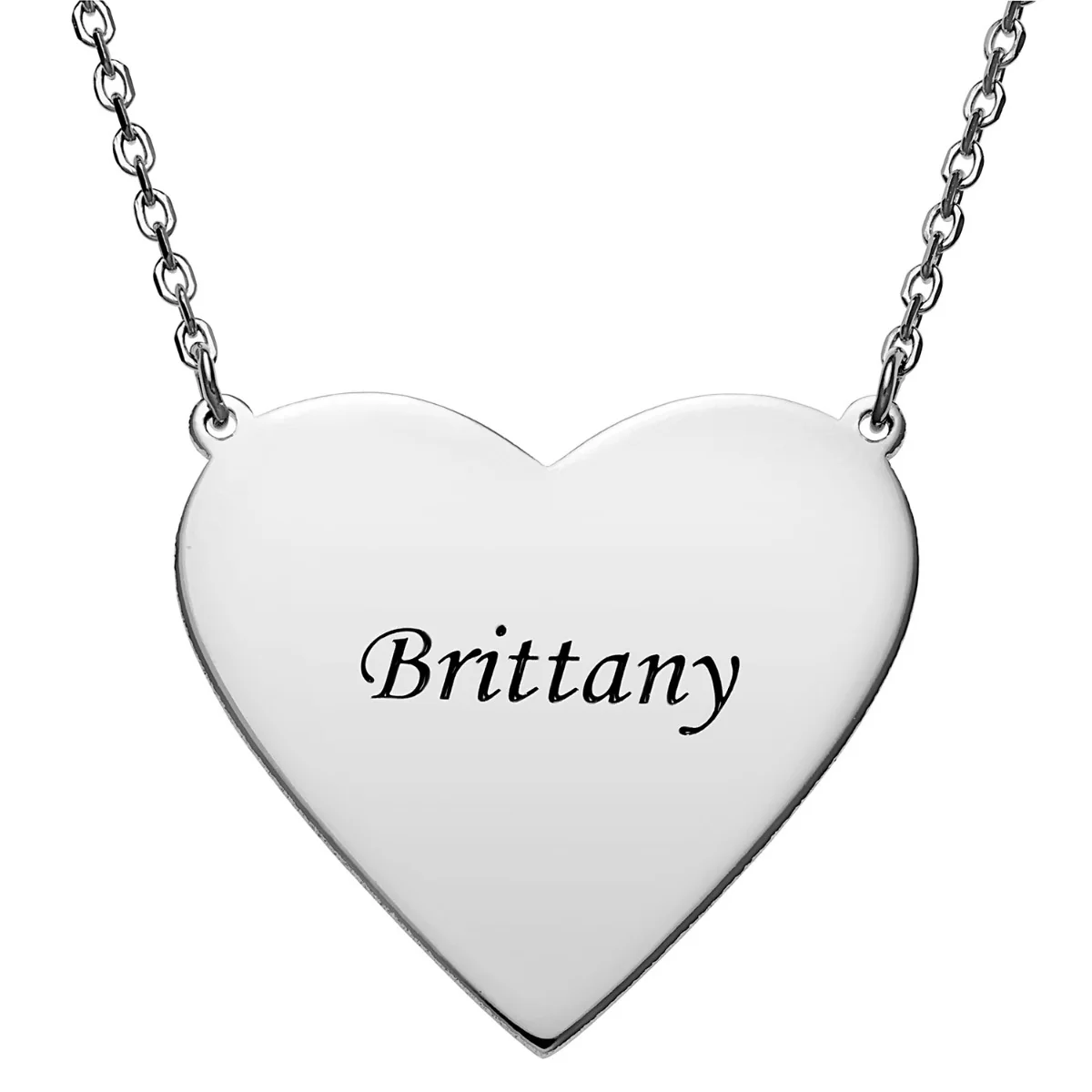 Silver Plated Personalized Nurses are a work of Heart Necklace - Image 3