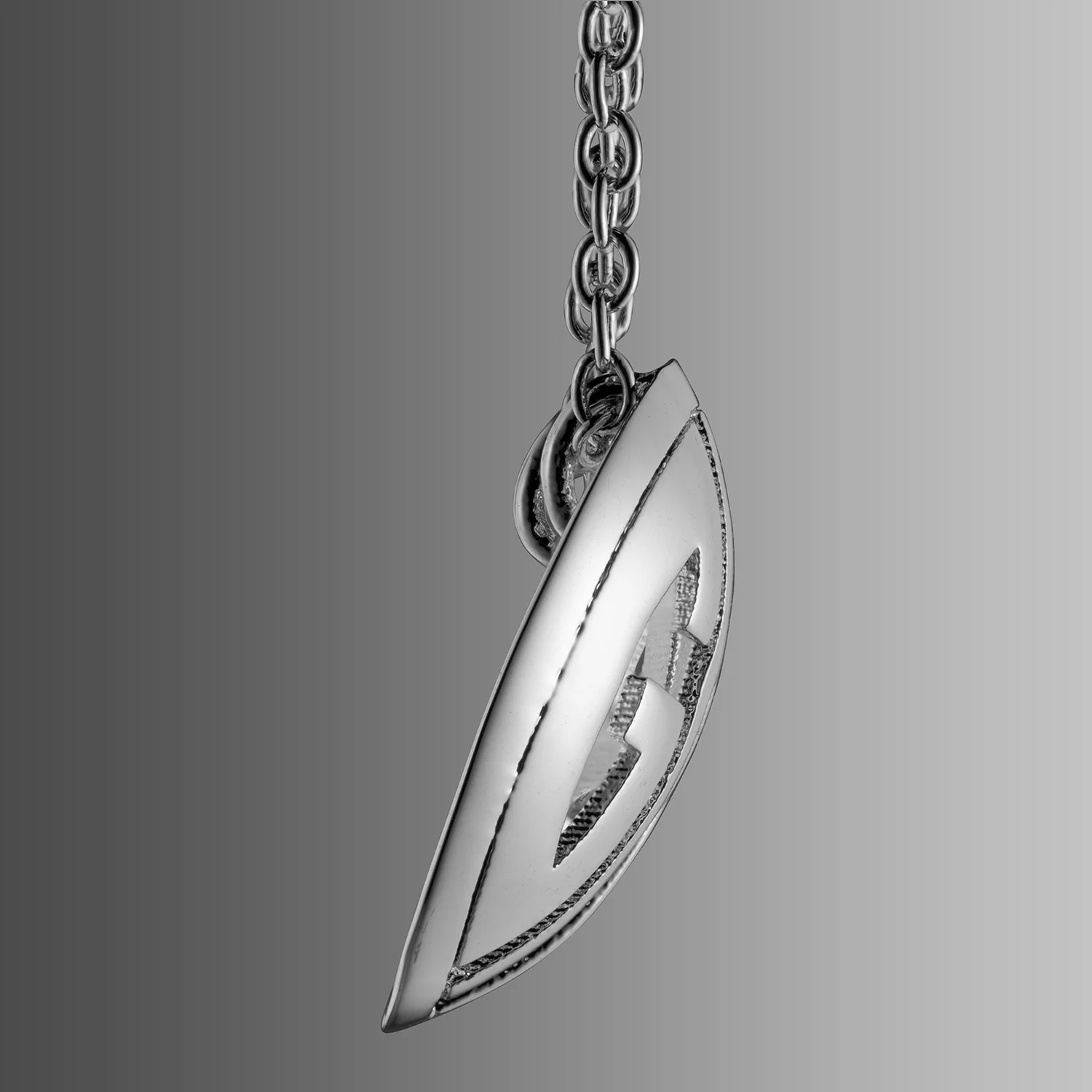 Single Sided 3-D 18x18mm Round Traditional Monogram Pendant - Image 2