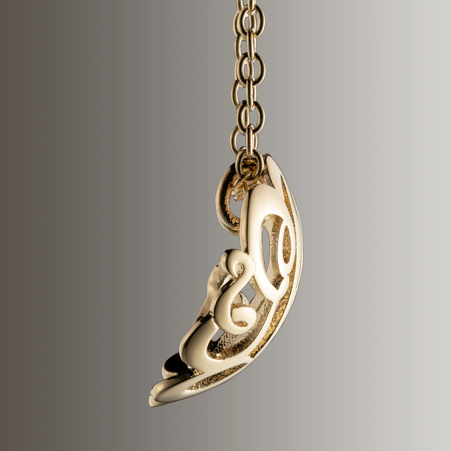 Single Sided 3-D 18x18mm Round Traditional Monogram Unframed Pendant - Image 2