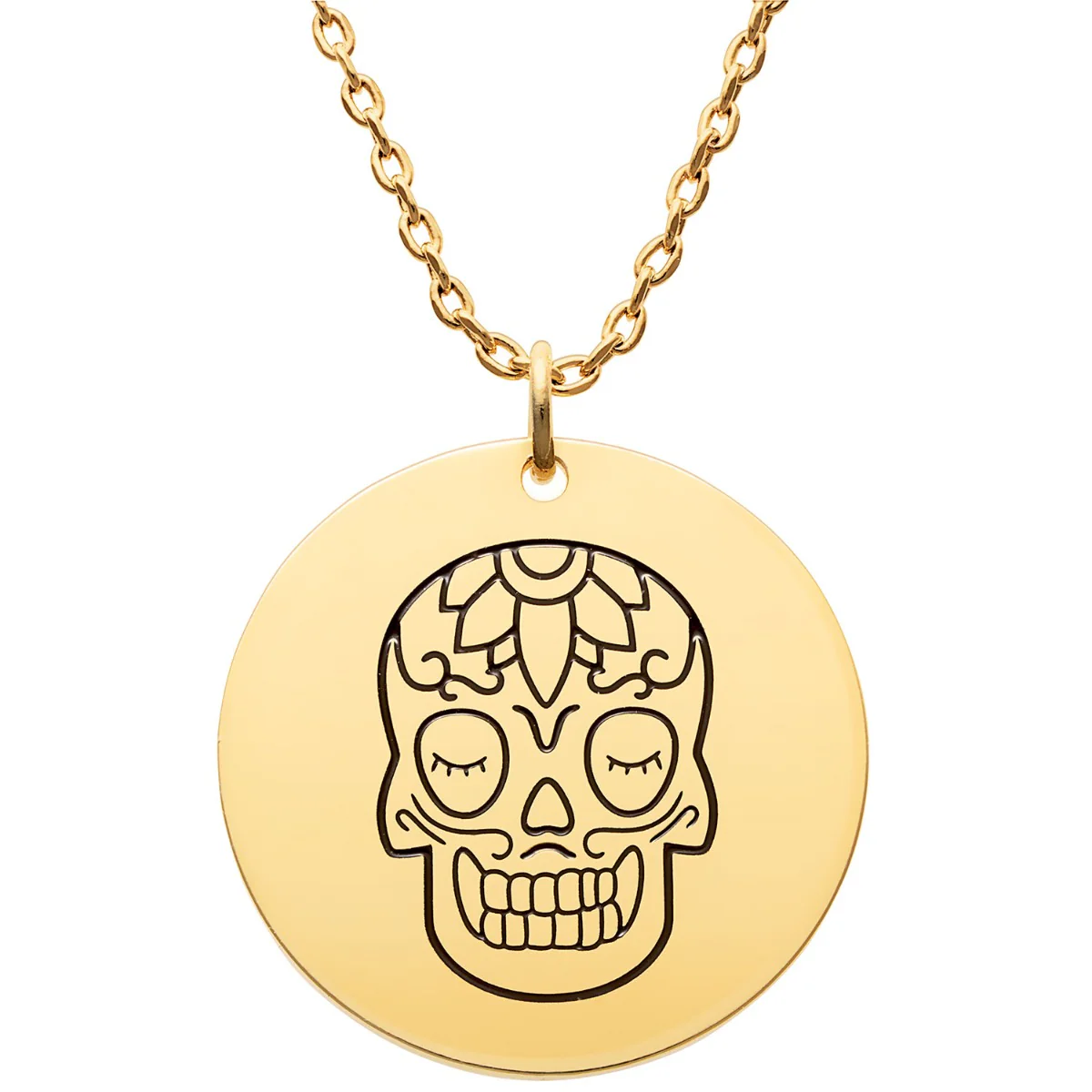 Skull Engraving Necklace - Image 5