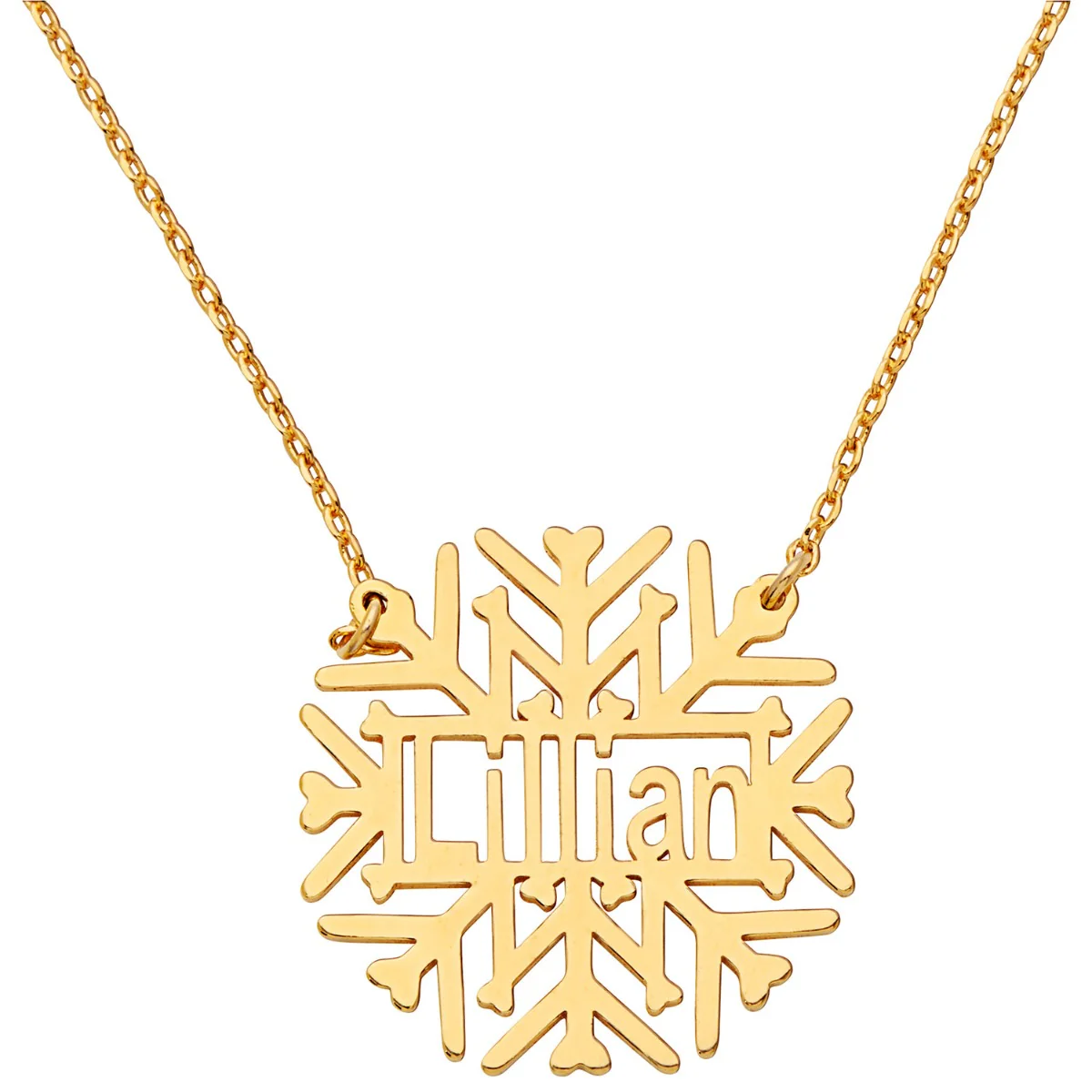 Snowflake Name Necklace - Image 4