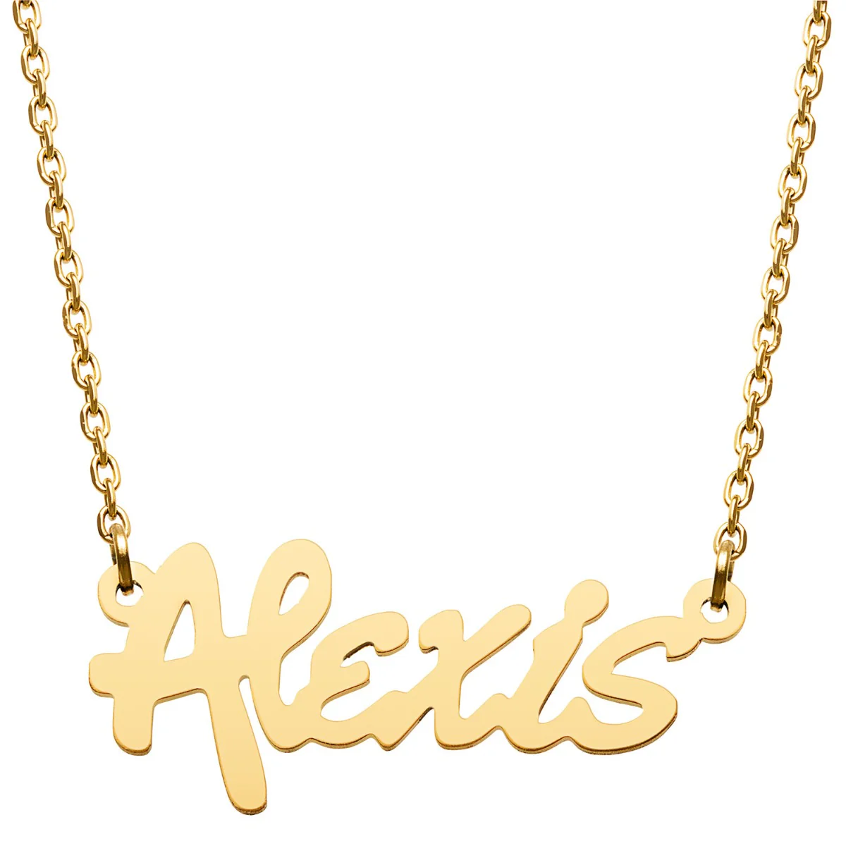 Stainless Steel Bold Name Necklace - Image 3