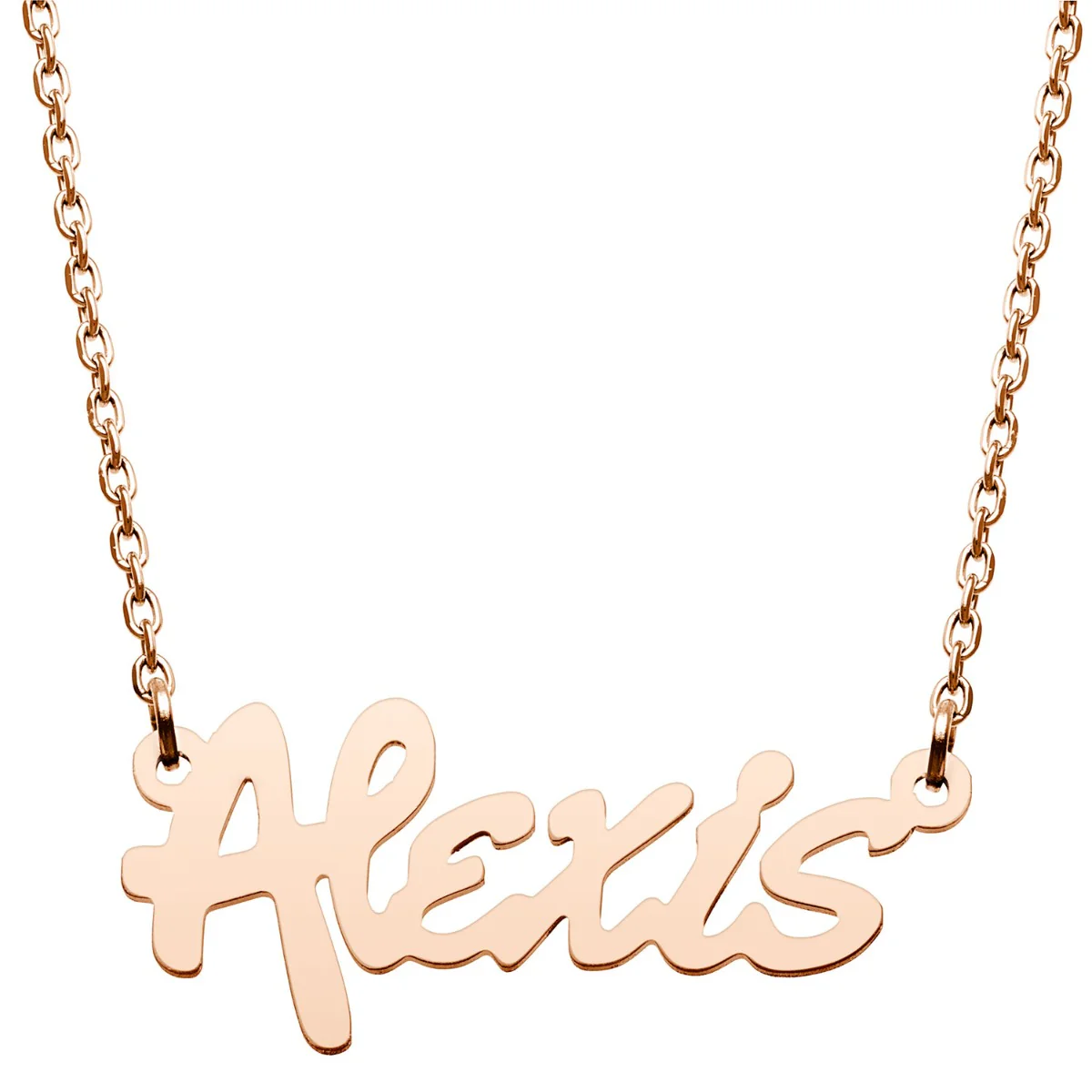 Stainless Steel Bold Name Necklace - Image 4