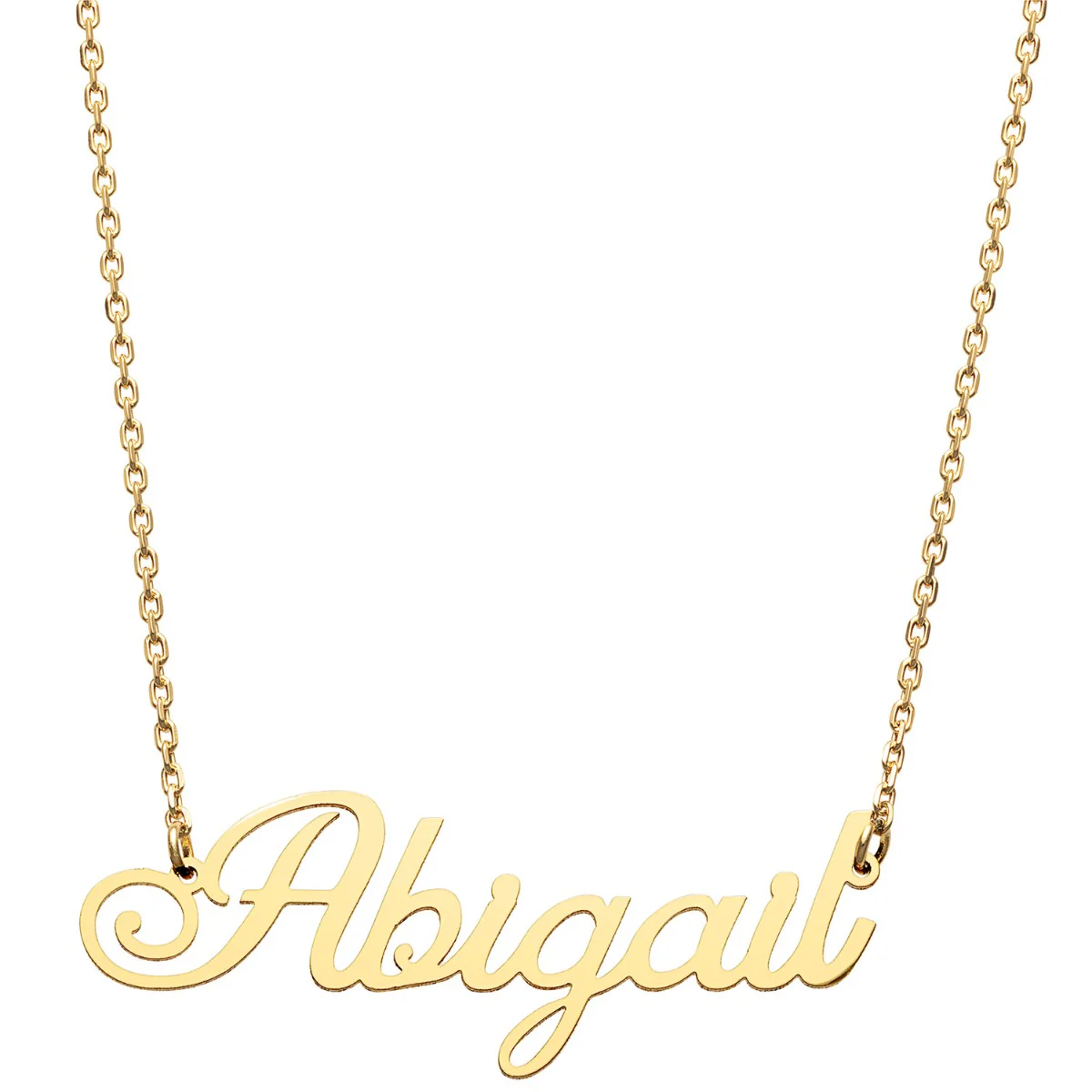 Stainless Steel Fancy Script Name Necklace - Image 4
