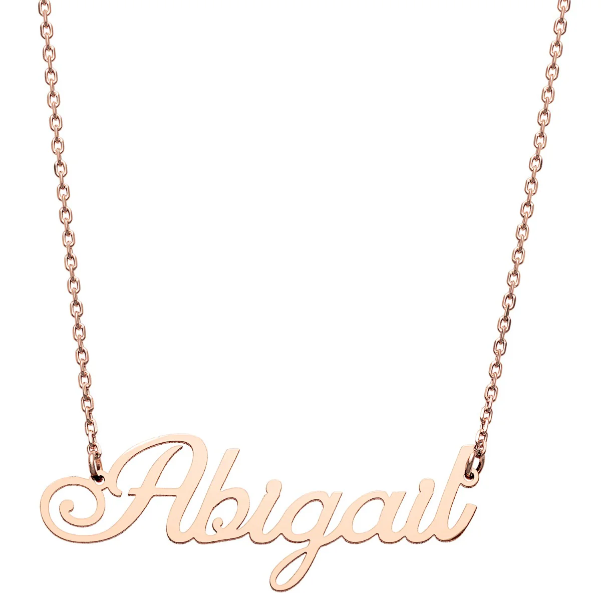 Stainless Steel Fancy Script Name Necklace - Image 5