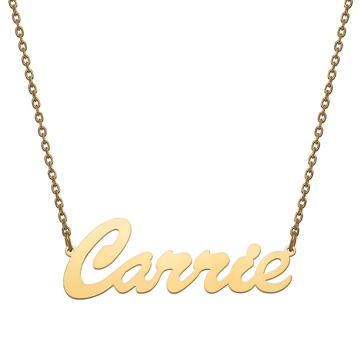 Stainless Steel Hollywood Script Name Necklace - Image 4