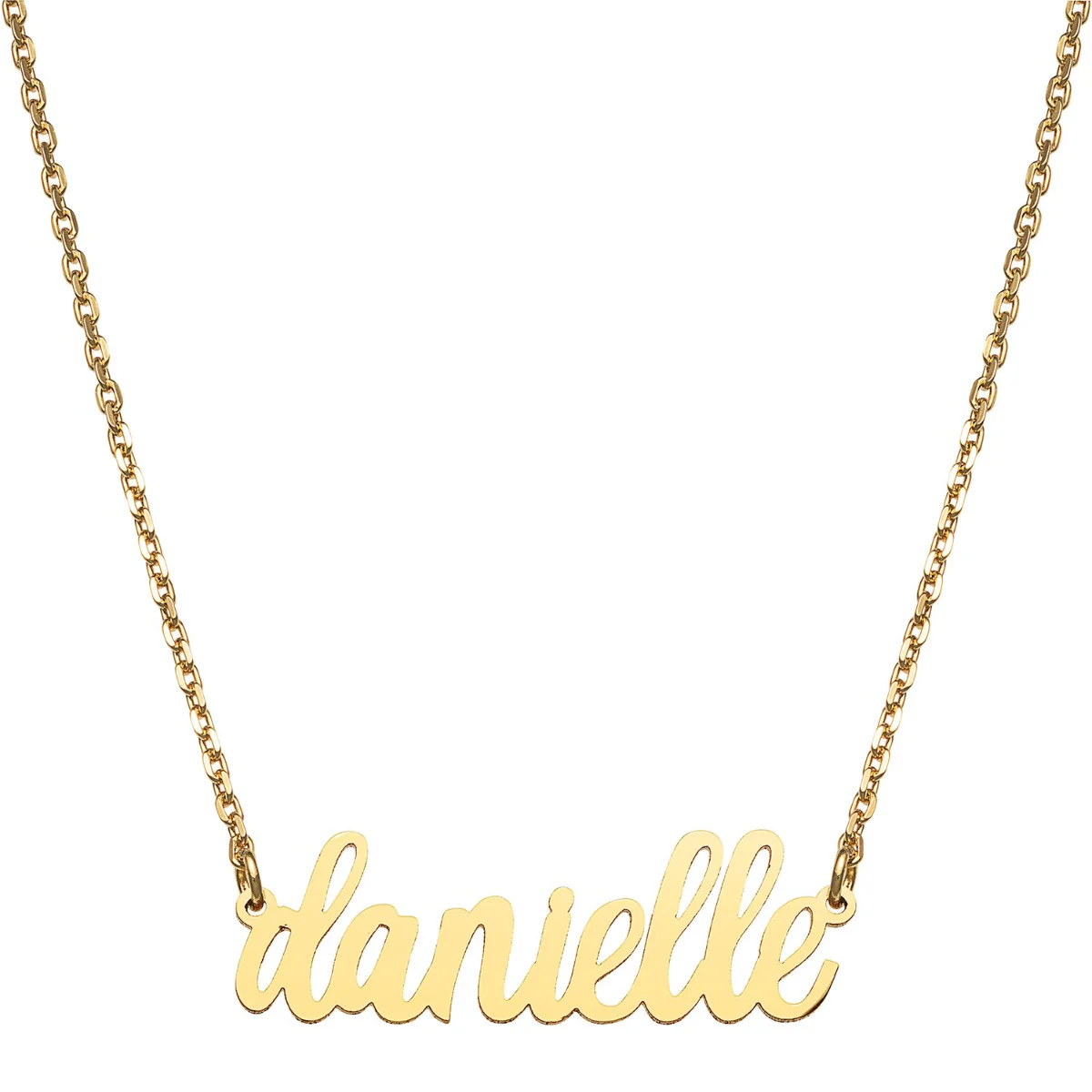 Stainless Steel Lowercase Script Name Necklace - Image 3