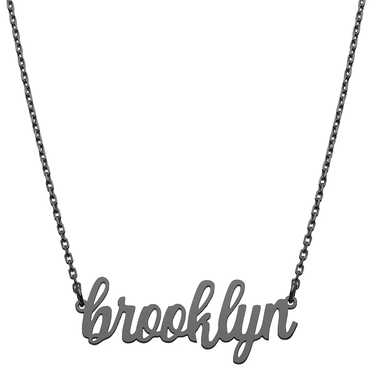 Stainless Steel Lowercase Script Name Necklace - Image 6