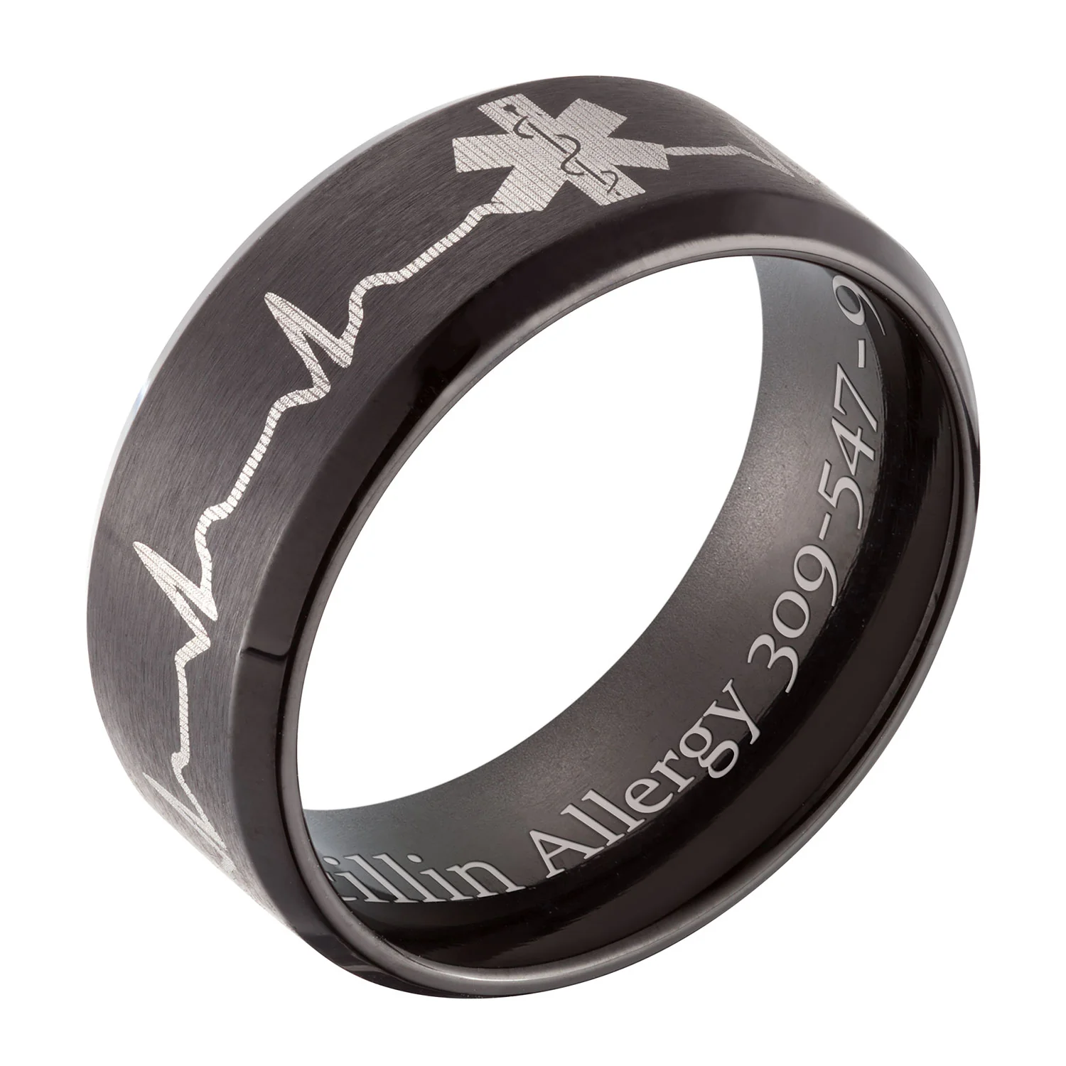 Stainless Steel Medical ID Engravable Band - Image 2