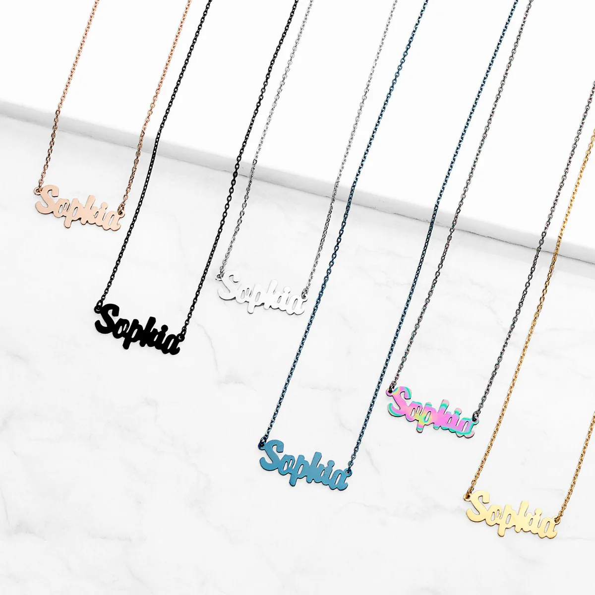 Stainless Steel Mini Name Necklace - Image 7