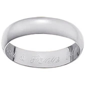 Sterling Silver Engraved Message Ring - Image 2