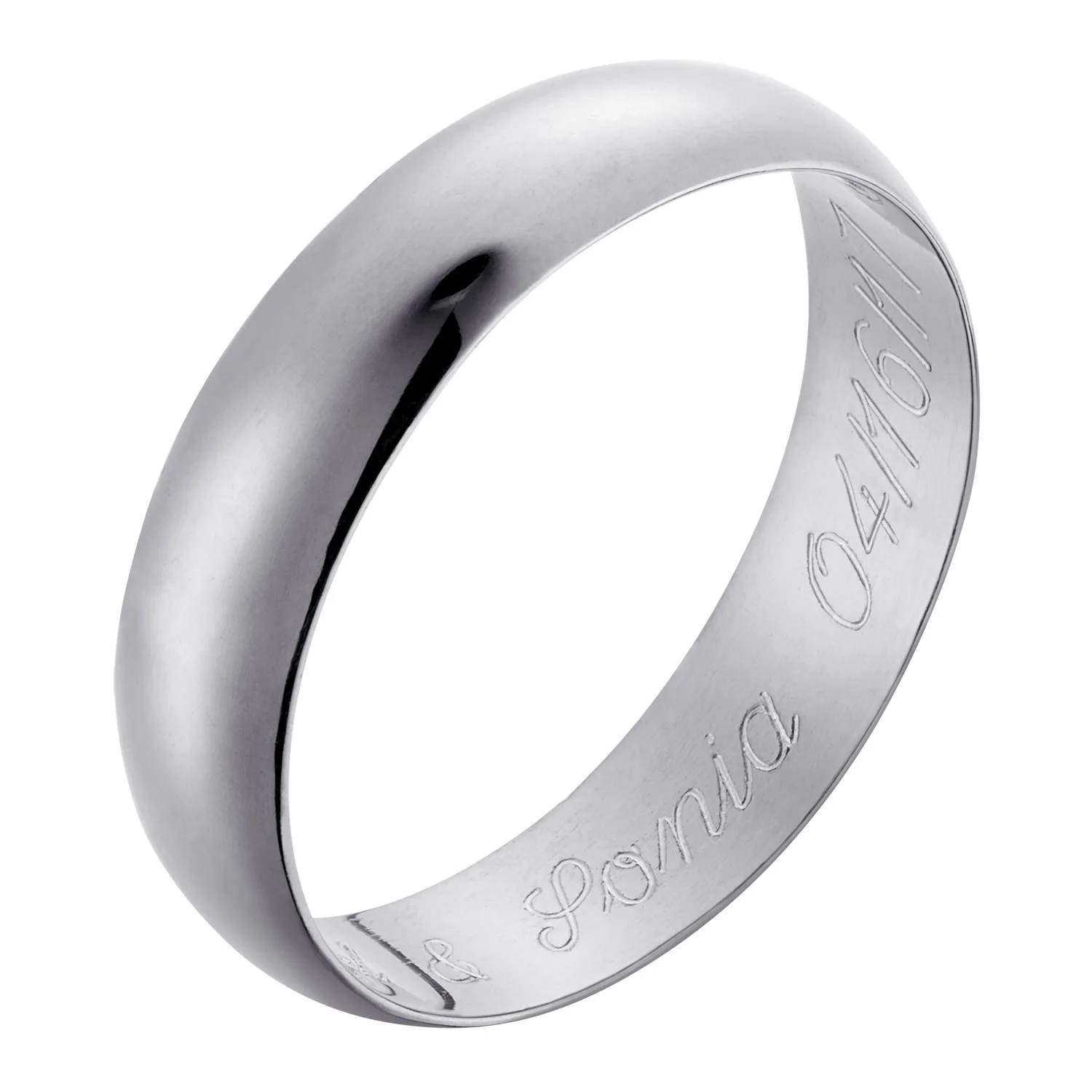 Sterling Silver Engraved Message Ring - Image 3
