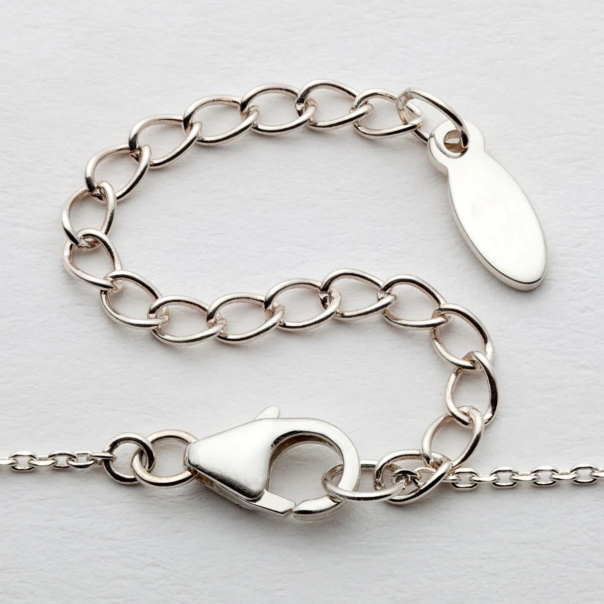 Sterling Silver Engraved Name Infinity with Cross Necklace - Image 3