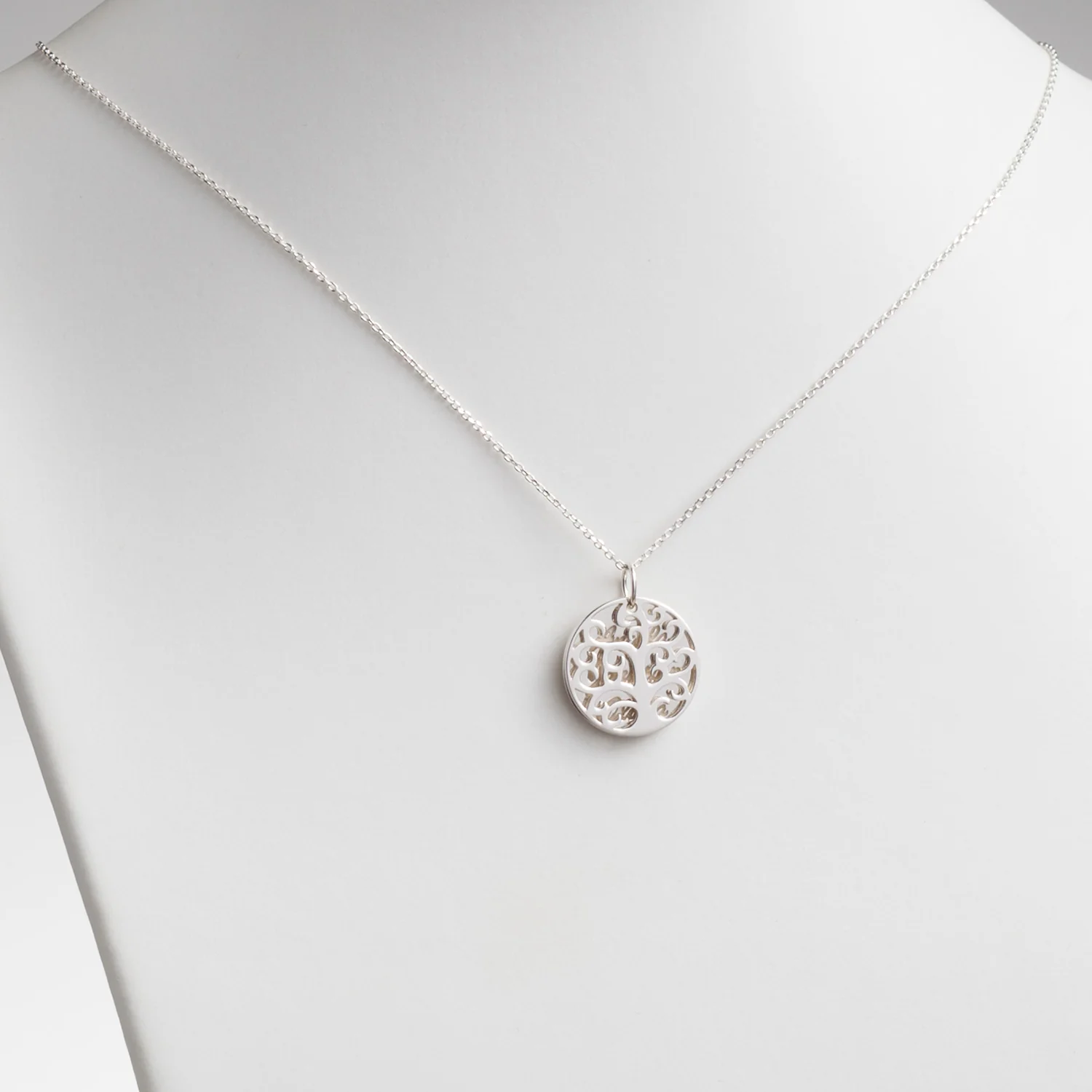 Sterling Silver Family Tree Name Necklace - Image 4