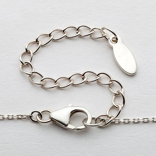 Sterling Silver Fancy Script Name Necklace - Image 5