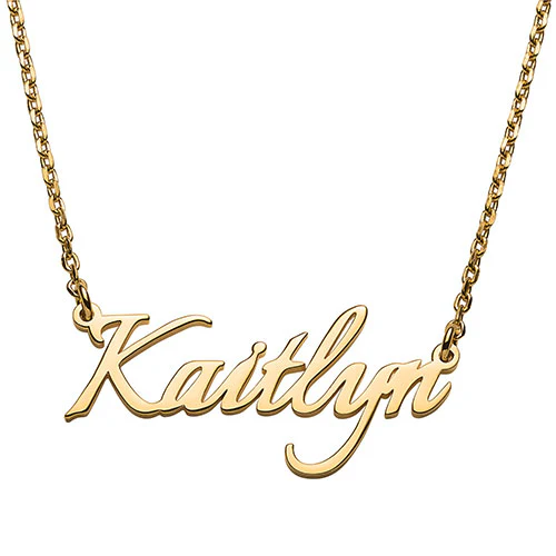 Sterling Silver Fancy Script Name Plaque with Free Hoop Earrings - Image 5
