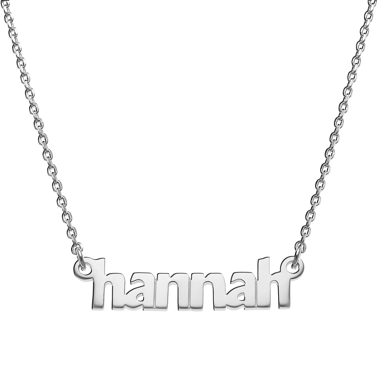 Sterling Silver Lowercase Name Necklace