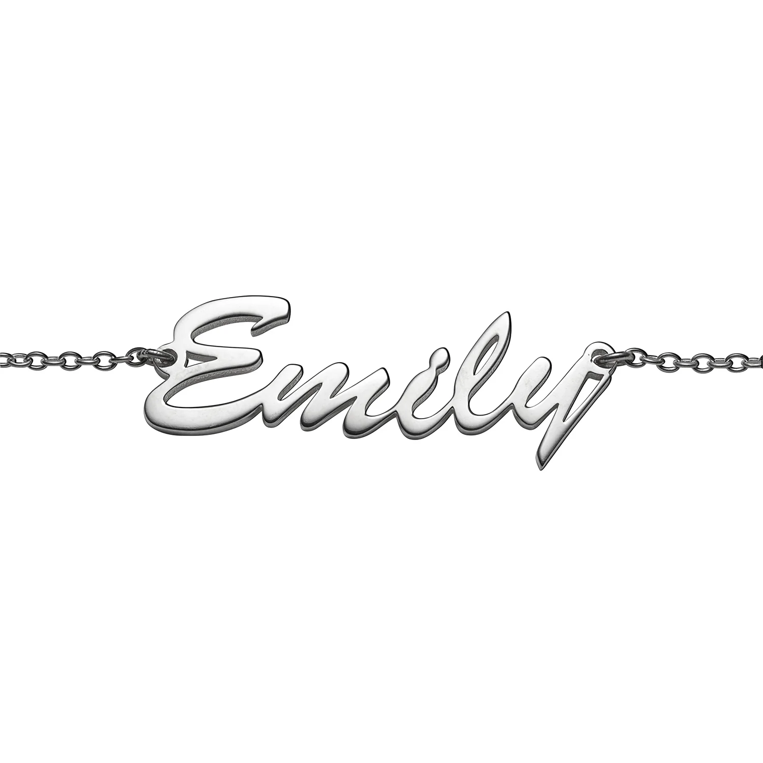 Sterling Silver Personalized Hollywood Script Name Anklet - Image 3