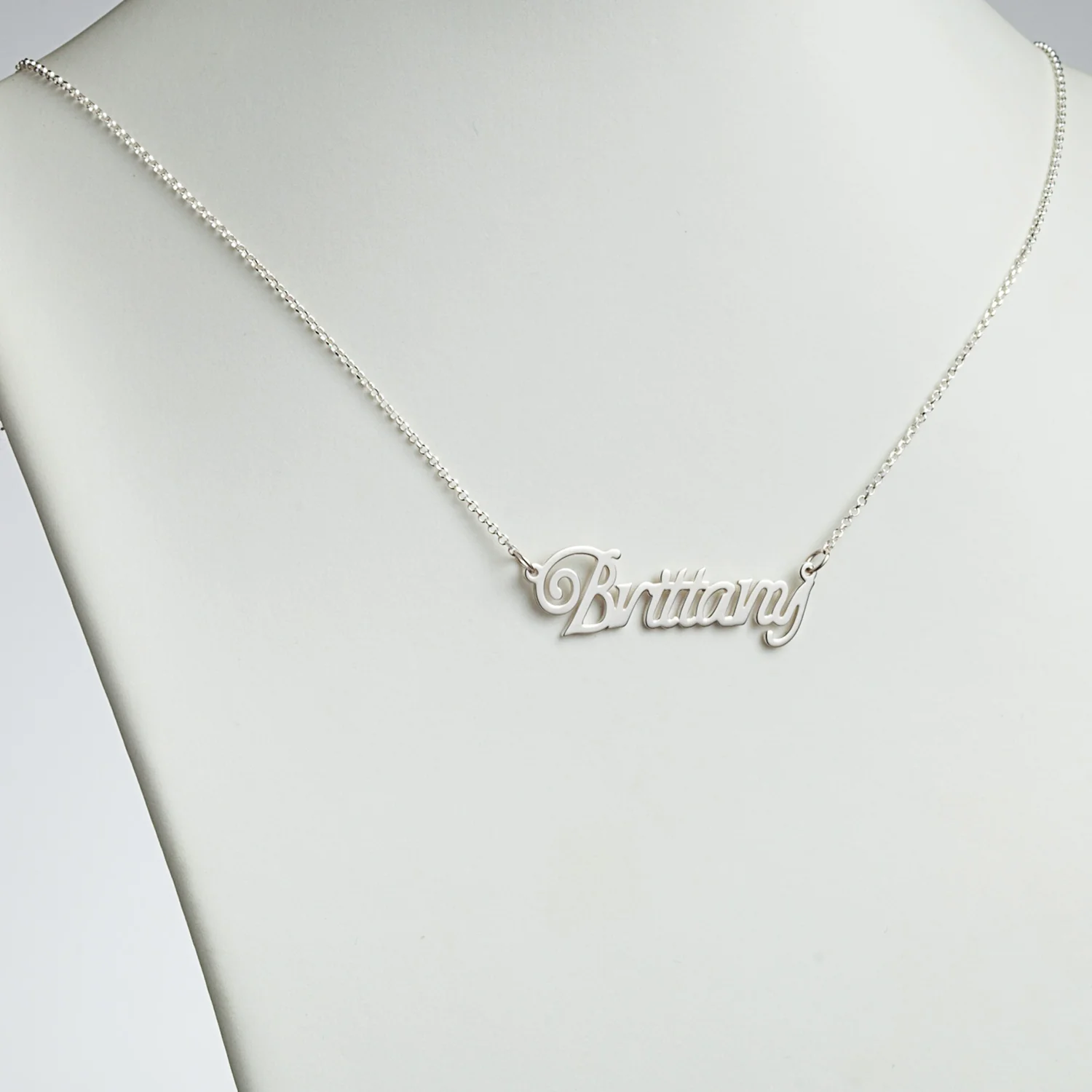 Sterling Silver Personalized Name Necklace - Image 2