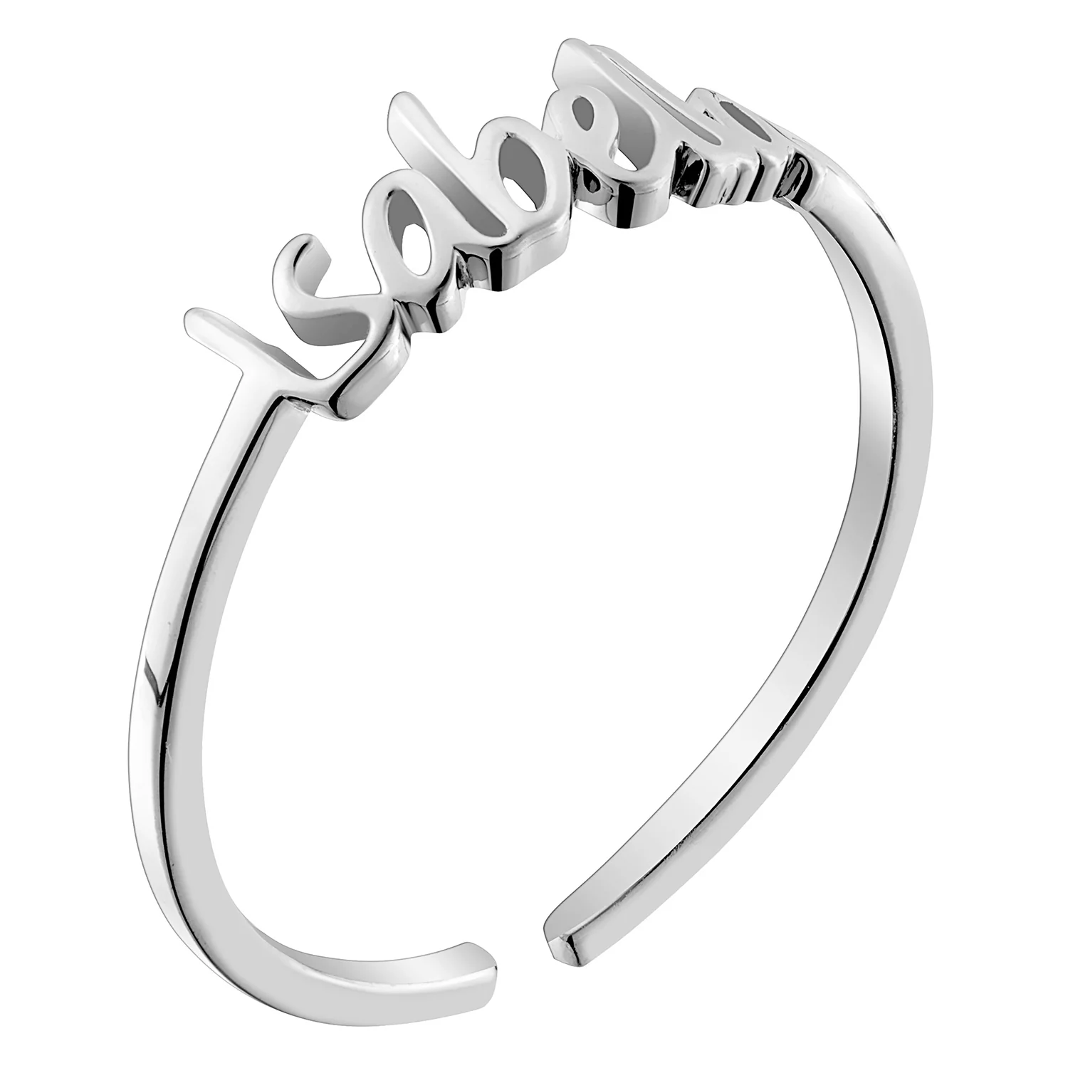 Sterling Silver Petite Name Ring - Image 2