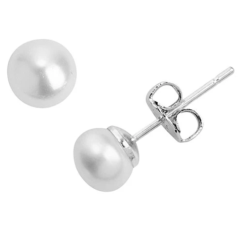 Sterling Silver Retro Bold Script Name with Free Freshwater Pearl Earrings - Image 8