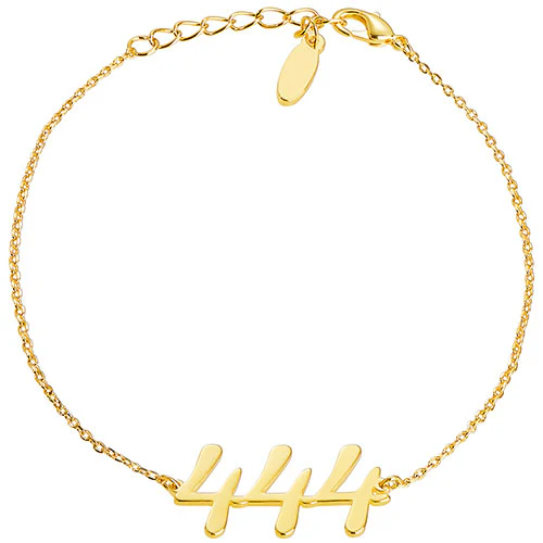 Sterling Silver Script Angel Number Bracelet - Image 4