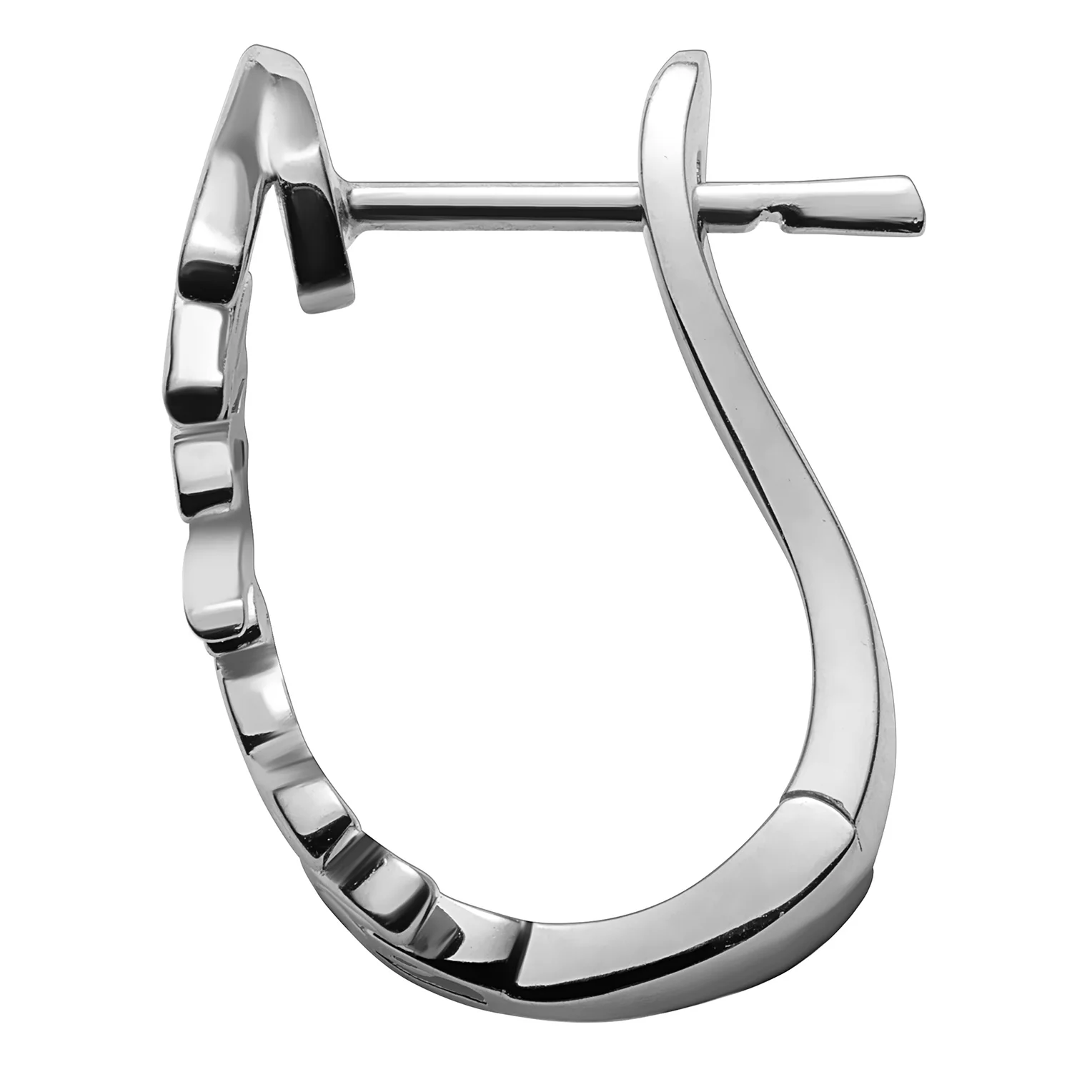 Sterling Silver Script Name Post Clip Earring - Image 2